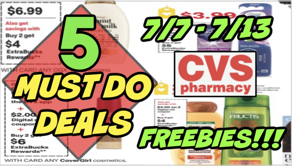 5 MUST DO CVS DEALS (7/7 – 7/13) | FREEBIES &amp; MORE! – Savvy Coupon Shopper